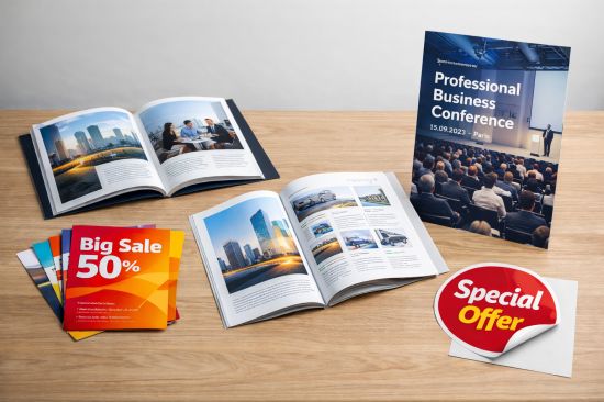 Documents professionnels et marketing imprimés