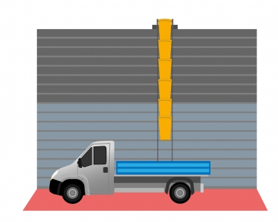 Utilisation goulotte de chantier