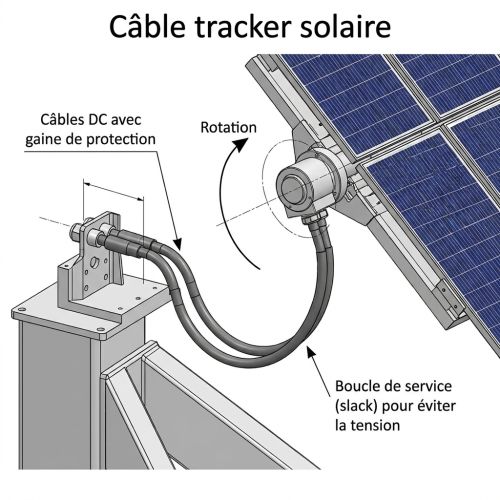 Câble tracker solaire