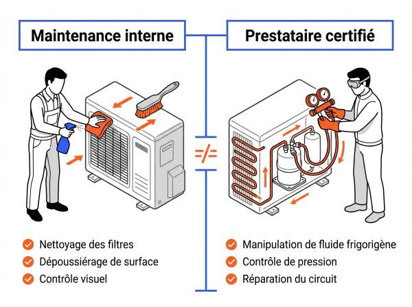 Maintenance interne vs prestataire.