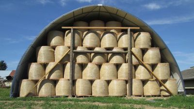 Tunnel stockage fourrage 2500 m²
