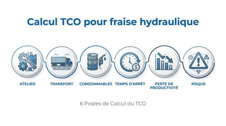 Calcul TCO pour fraise hydraulique