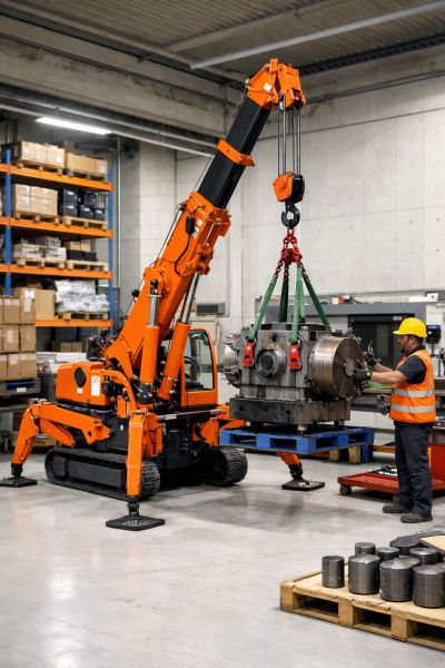 grue araignée pour les opérations de manutention