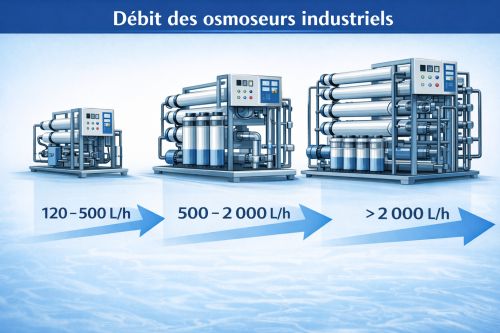 Débit des osmoseurs industriels