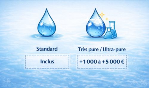 osmoseur selon la qualité d’eau produite
