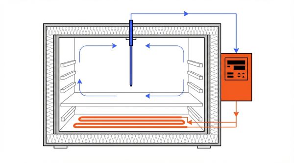 Schéma fonctionnement étuve labo