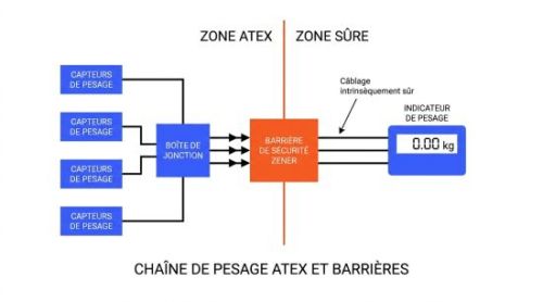 chaîne de pesage ATEX et barrière