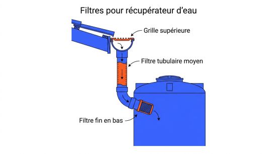 Filtres pour récupérateur d'eau