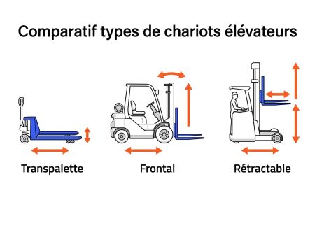 Comparatif types de chariots élévateurs
