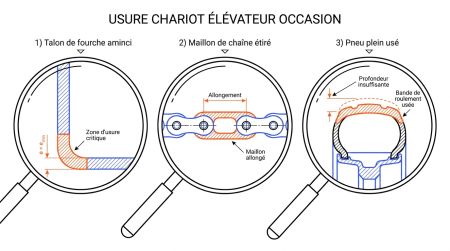 Usure chariot élévateur occasion