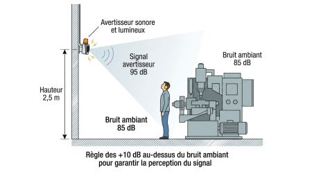 Schéma avertisseur industriel 10dB