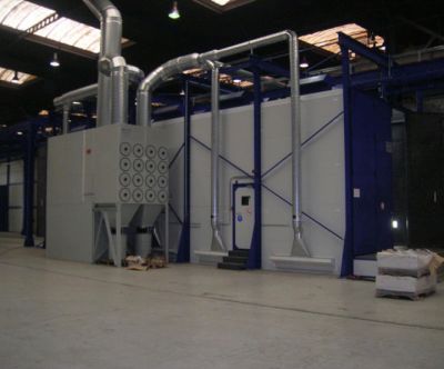 cabine de métallisation