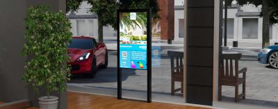 écran dynamique vitrine