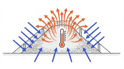Thermique oxygène phase active compost
