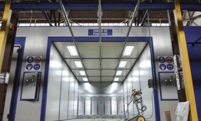 cabine de grenaillage et ligne de peinture Larius 