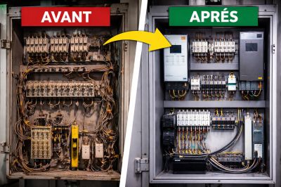 Ascenseur avant après modernisation