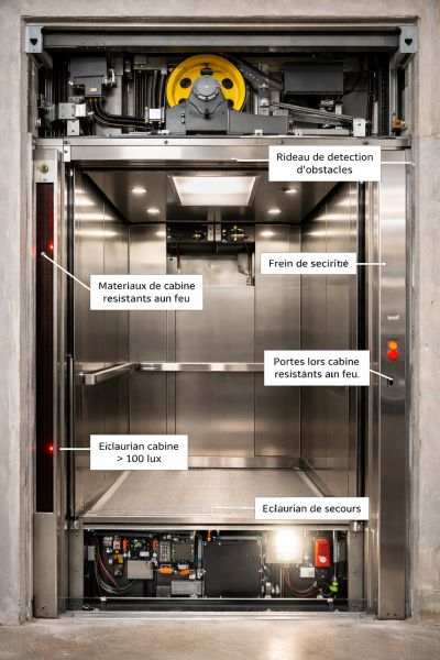 Modernisation d’ascenseur conforme aux normes EN 8