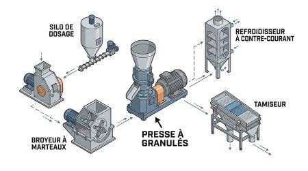 Modules périphériques presse à granulés