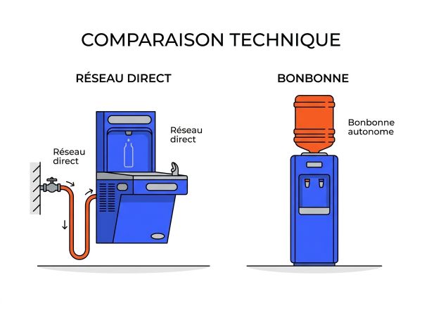 Types fontaine à eau pro