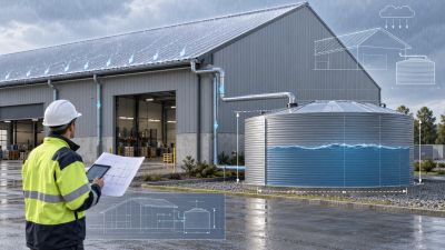 Comment dimensionner une cuve de récupération d'eau de pluie pour un site professionnel ?