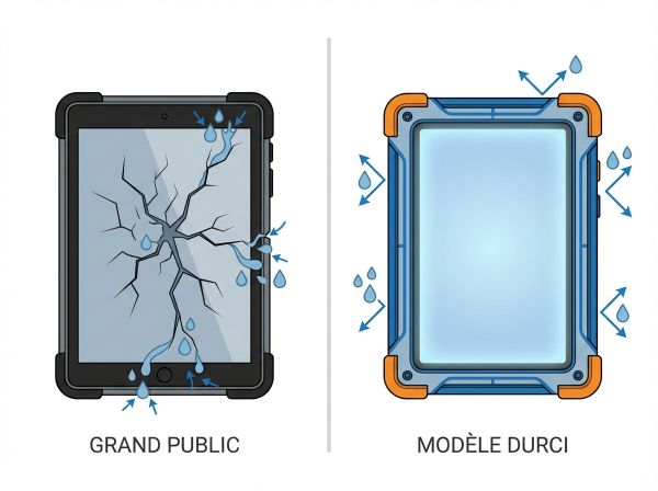 Comparatif tablette durcie vs classique