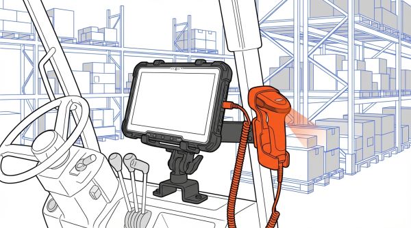 Tablette industrielle en logistique