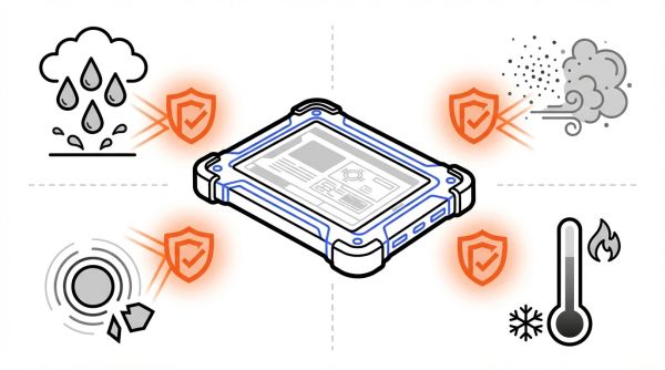 Tablette industrielle et protection IP65