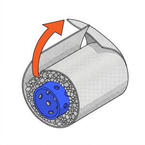 Pose du géotextile pour drainage