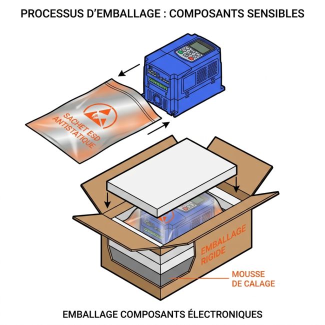 Emballage composants électroniques