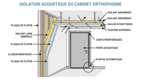 Isolation acoustique du cabinet orthophonie