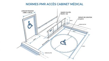 Normes PMR accès au cabinet médical