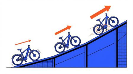 Infographie couple moteur VAE et dénivelé