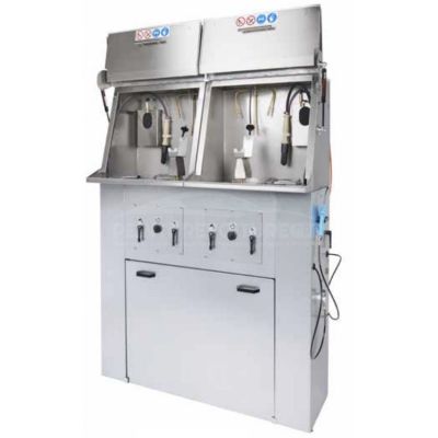 laveur de pistolet à peinture à double poste