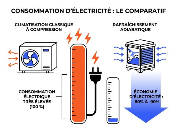 Baisse de consommation électrique