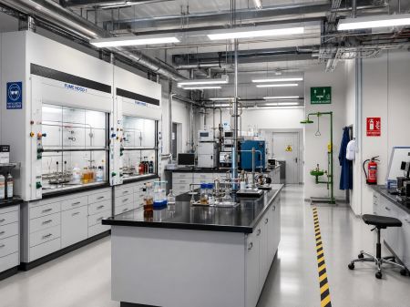 laboratoire d'analyse pétrochimie
