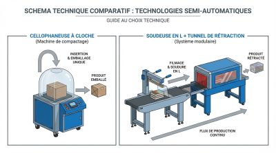 machine à cloche compacte vs soudeuse en L