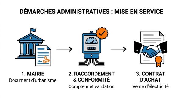 Démarches administratives installation solaire