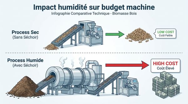 Impact humidité sur budget machine