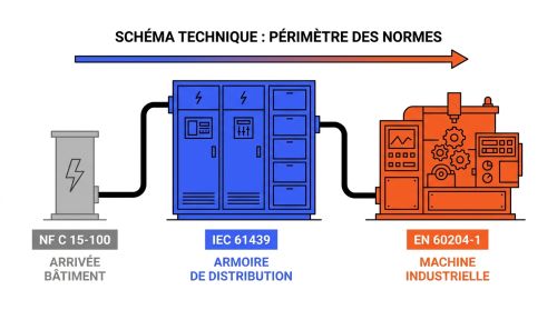 Norme armoire électrique : IEC 61439 et EN 60204