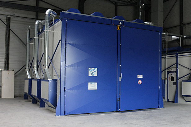 Cabine de métallisation