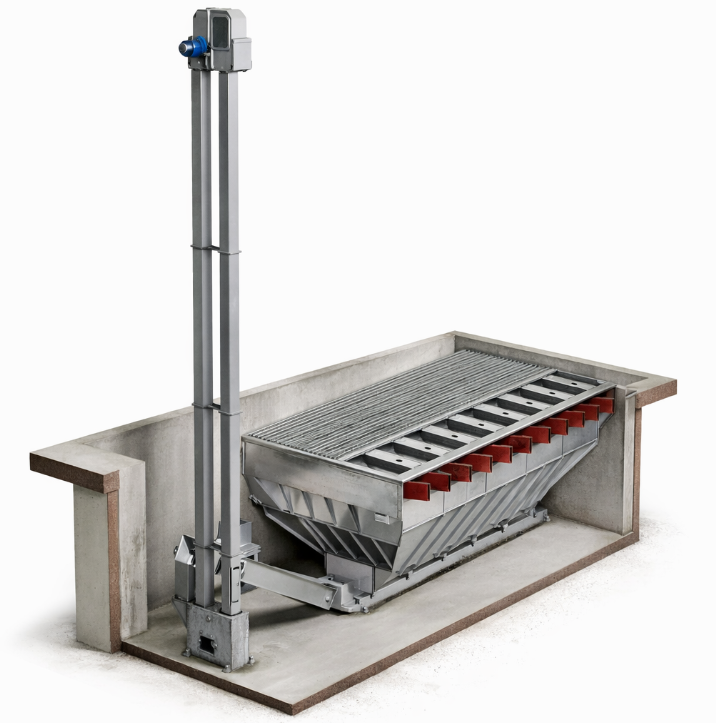 Fosse de réception pour céréales