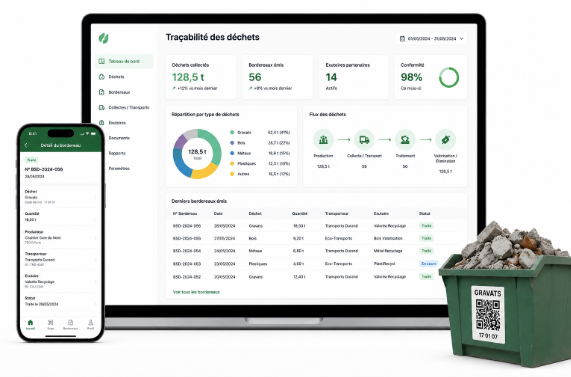 Logiciel de traçabilité des déchets
