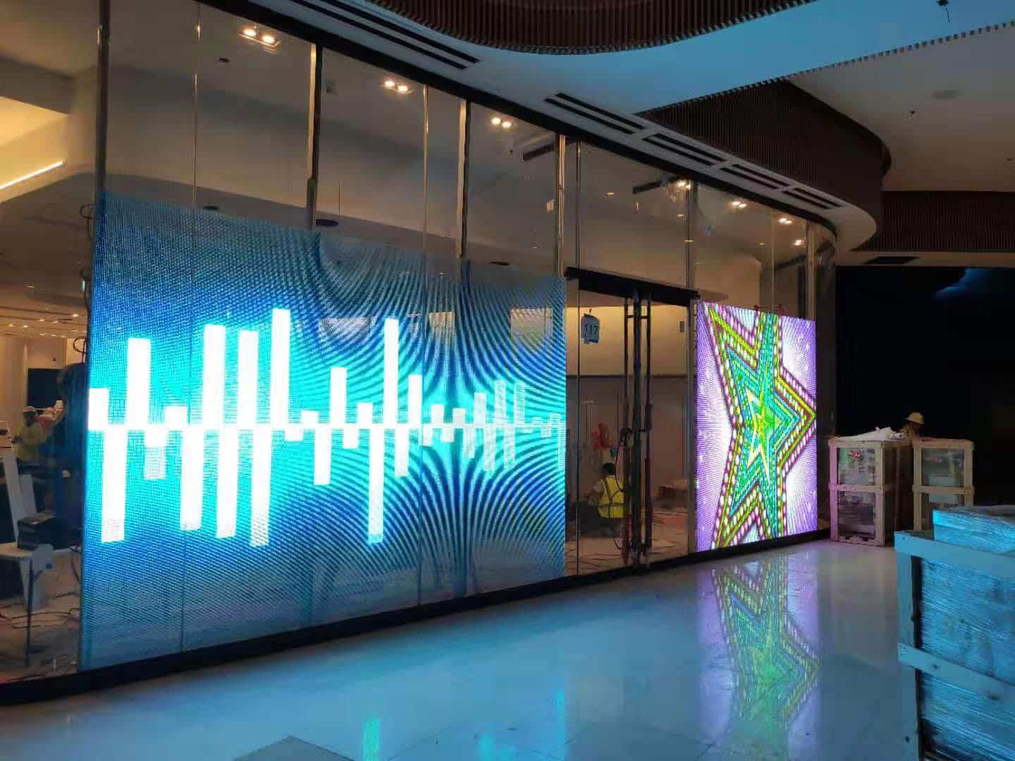 Écran LED transparent