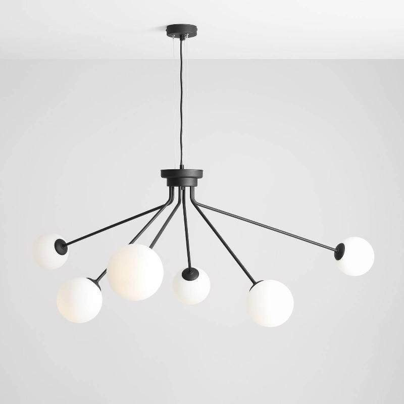 ALDEX SUSPENSION 1082K1, À 6 LAMPES, NOIRE