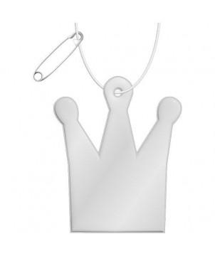 ATTACHE RÉFLÉCHISSANTE EN TPU EN FORME DE COURONNE H-12 RFX - BLANC - ACCESSOIRES DE SÉCURITÉ PUBLICITAIRES