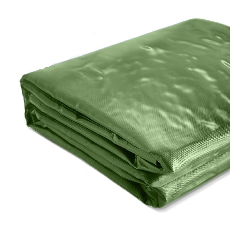 BÂCHE DE PROTECTION IMPERMÉABLE RÉSISTANTE AUX INTEMPÉRIES POLYESTER REVÊTU DE PVC 650 G M² COUVERTURE ÉTANCHE D\'EXTÉRIEUR CAMION MEUBLE DE JARDIN BOIS 4X3 M VERT 01_0000287_0