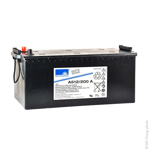 Batterie de démarrage plomb étanche gel A512/200A 12V 200Ah - Sonnenschein A500_0