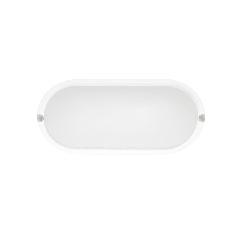 Beneito & Faure Plafonnier LED ovale ZIBOR, étanche IP65, 12 W, 4000 K, blanc - blanc 8436590201930_0