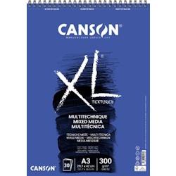 Bloc-notes CANSON Canson XL Mix Media à reliure spirale (A3) - bleu papier 3148958072162_0