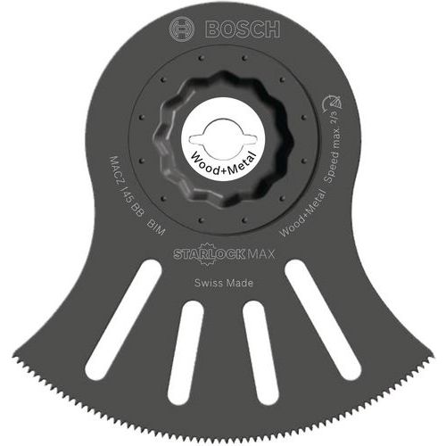 BOSCH 1 LAME BIMÉTAL POUR SCIE SEGMENT STARLOCK MAX MACZ 145 BB BOIS ET MÉTAL